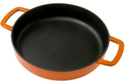 Combekk Sous Chef 192124OR Frying Pan Double Handle 24 Cm, Orange