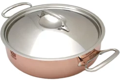 De Buyer Prima Matera Copper Sauté Pan 28 Cm Stainless Steel Lid 6241.28