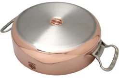 De Buyer Prima Matera Copper Sauté Pan 28 Cm Stainless Steel Lid 6241.28 -Friluftslageret Butik DEB6241 28 03 de buyer prima matera deb6241 28 03