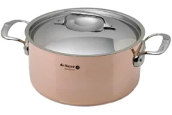 De Buyer Prima Matera Roasting Pan 24 Cm With Stainless Lid DEB6242.24