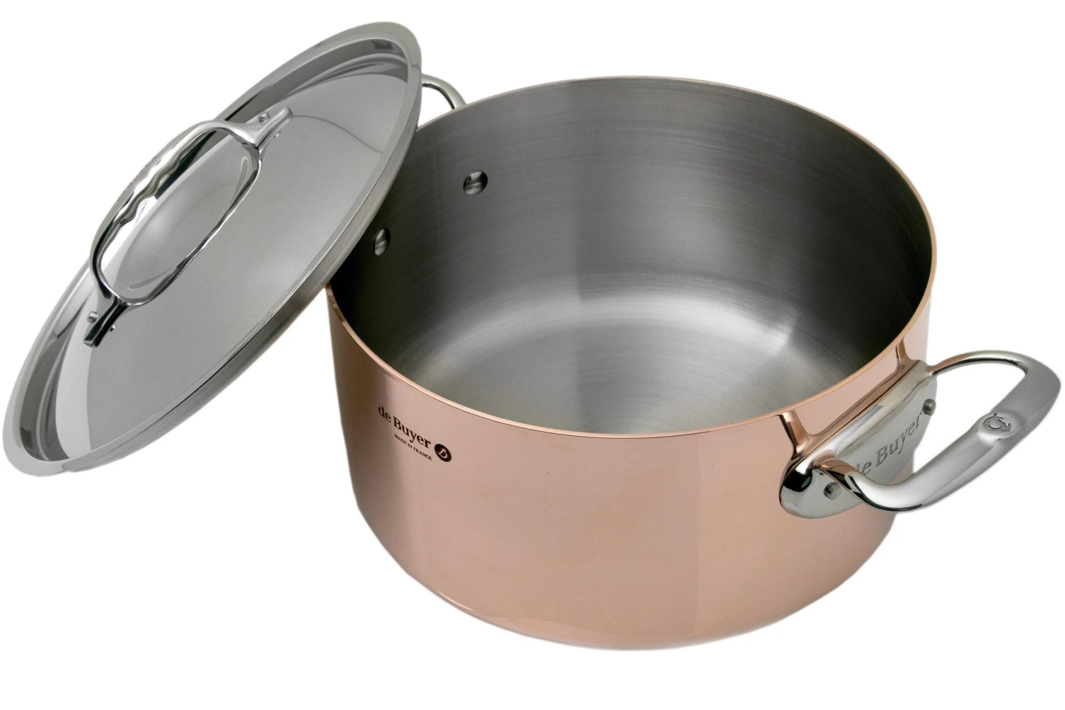 De Buyer Prima Matera Roasting Pan 24 Cm With Stainless Lid DEB6242.24 2 De Buyer Prima Matera Roasting Pan 24 Cm With Stainless Lid DEB6242.24 - Billede 2