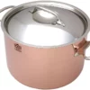 De Buyer Prima Matera Copper Roasting Pan 24 Cm Stainless Lid 6243.24
