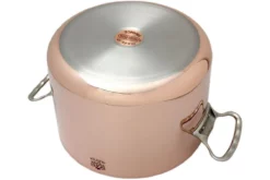 De Buyer Prima Matera Copper Roasting Pan 24 Cm Stainless Lid 6243.24 -Friluftslageret Butik DEB6243 24 03 de buyer prima matera deb6243 24 03