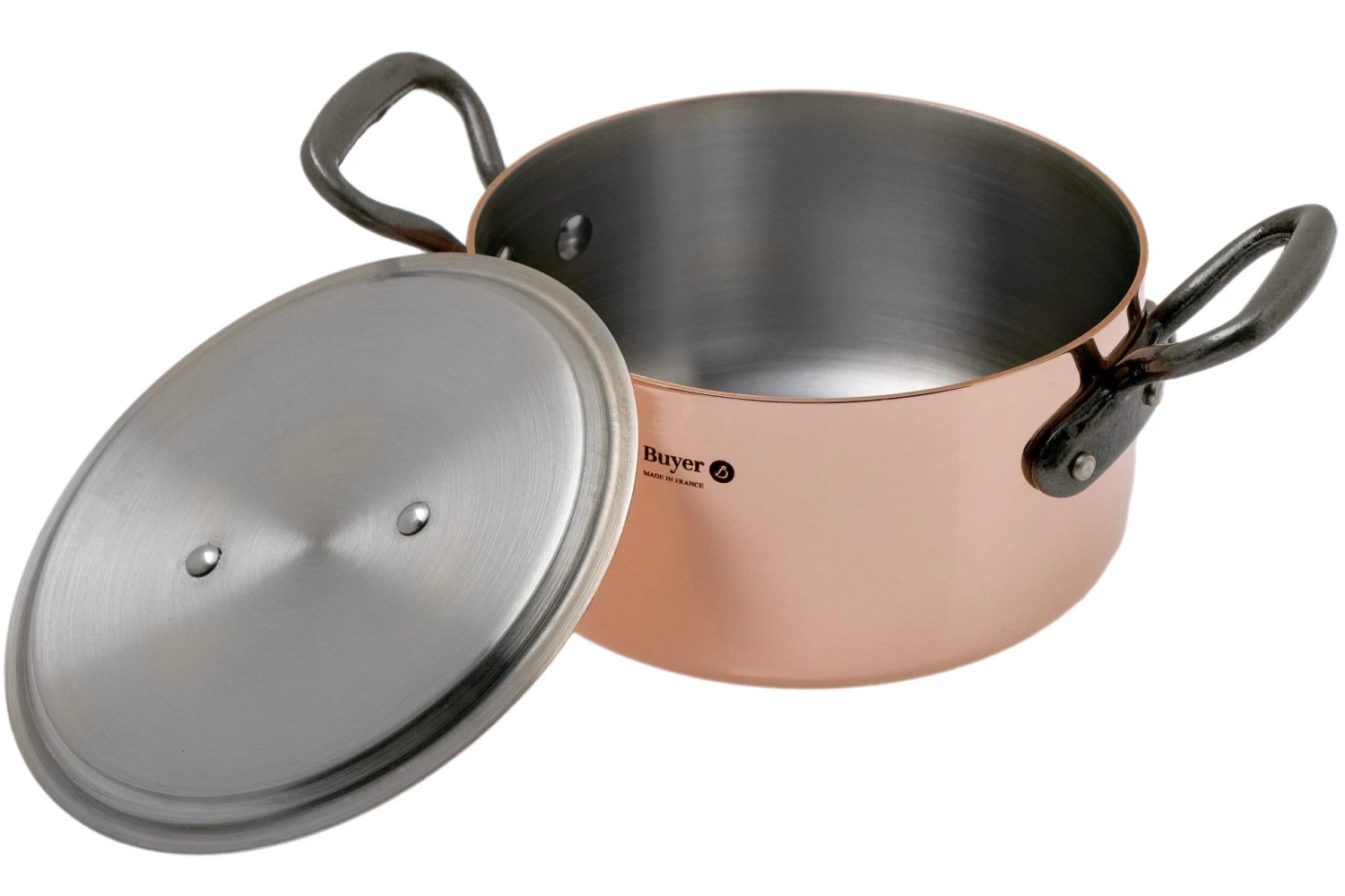 De Buyer Prima Matera Tradition 6342.16 Copper Cooking Pot 16 Cm 2 De Buyer Prima Matera Tradition 6342.16 Copper Cooking Pot 16 Cm - Billede 2