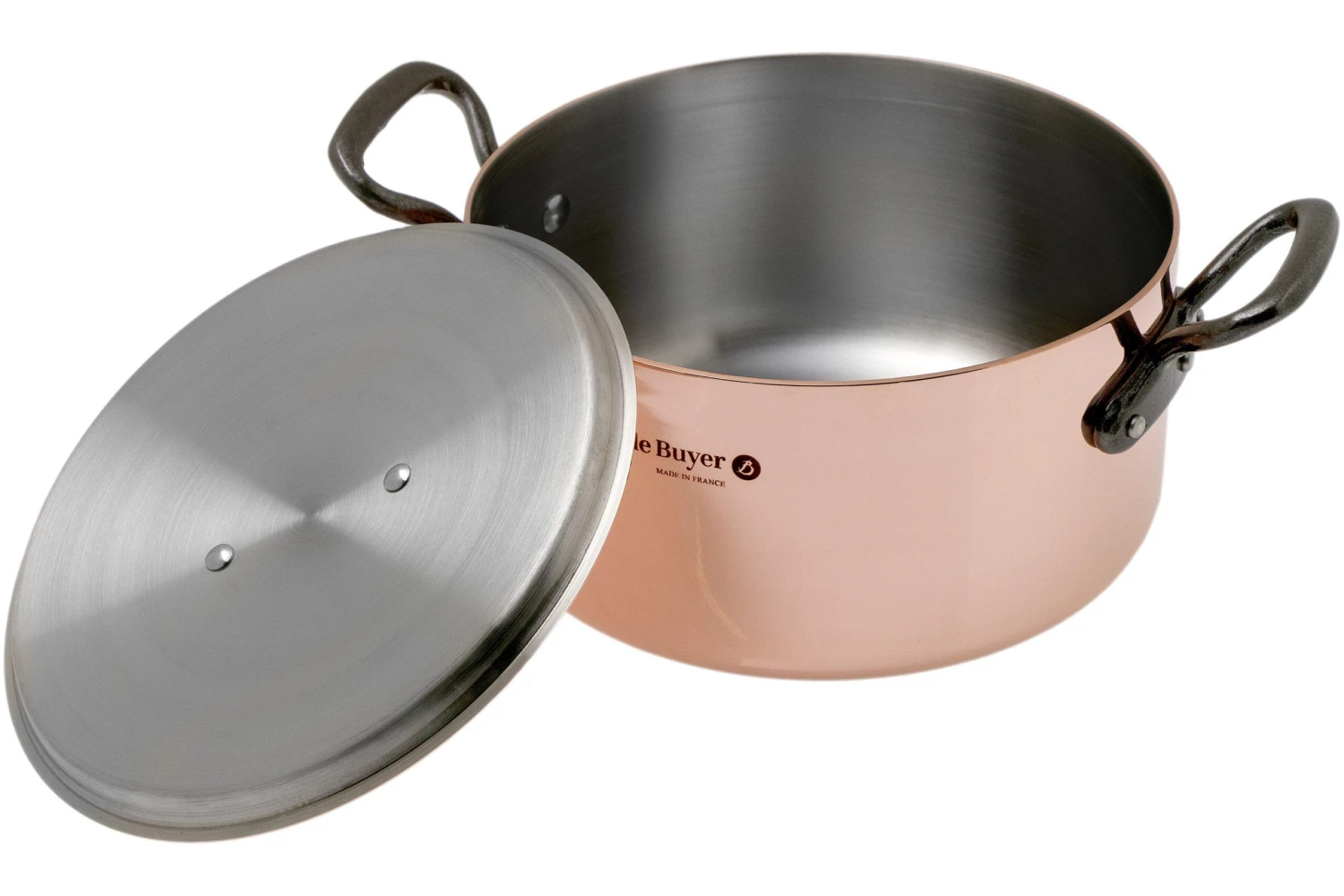 De Buyer Prima Matera Tradition 6342.20 Copper Cooking Pot 20 Cm 2 De Buyer Prima Matera Tradition 6342.20 Copper Cooking Pot 20 Cm - Billede 2