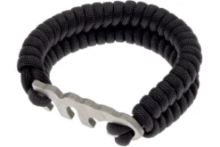 Fish Bone, Paracord Bracelet With Fish Bone To Hold It Together, Titanium