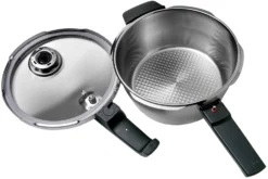 Fissler Vitavit Premium 622-412-03-070 Pressure Cooker 22 Cm, 3.5L With Steam Insert -Friluftslageret Butik FI622 412 03 070 03 fissler scaled