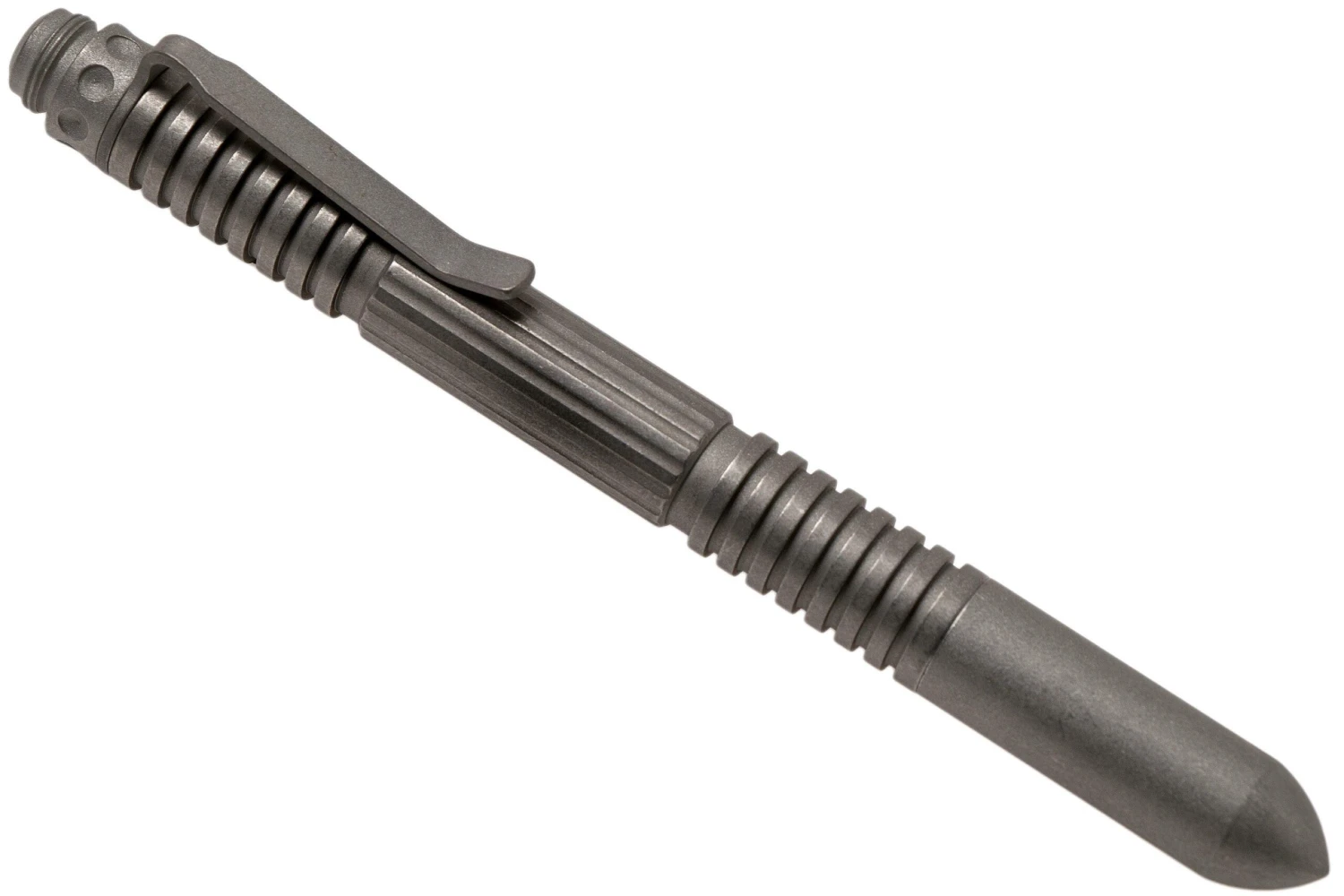 Rick Hinderer Extreme Duty Pen, Stainless Steel Working Finish, Tactical Pen 1 Rick Hinderer Extreme Duty Pen, Stainless Steel Working Finish, Tactical Pen