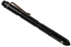 Rick Hinderer Extreme Duty Spiral Pen, Aluminum, Polished Black, Tactical Pen
