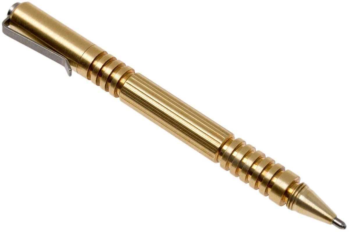 Rick Hinderer Investigator Pen Brass/Messing, Tactical Pen 4 Rick Hinderer Investigator Pen Brass/Messing, Tactical Pen - Billede 4
