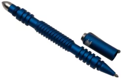 Rick Hinderer Spiral Investigator Pen, Aluminum, Matte Blue, Tactical Pen -Friluftslageret Butik HRK INVP S AL MB 03 hinderer scaled
