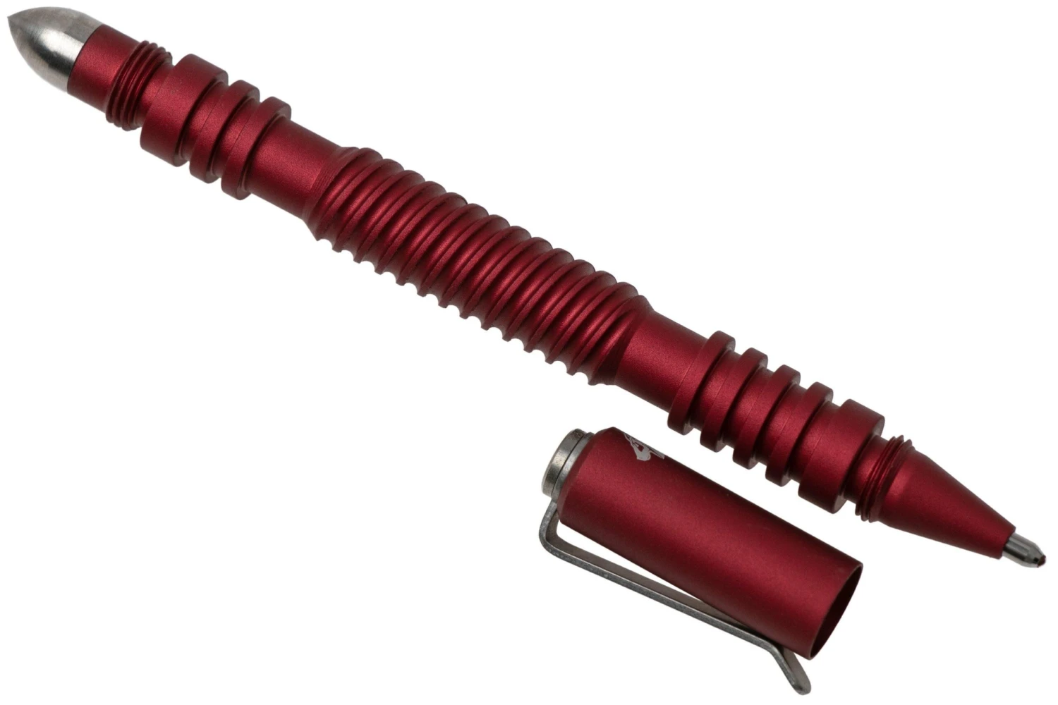 Rick Hinderer Spiral Investigator Pen, Aluminum, Matte Red, Tactical Pen 2 Rick Hinderer Spiral Investigator Pen, Aluminum, Matte Red, Tactical Pen - Billede 2