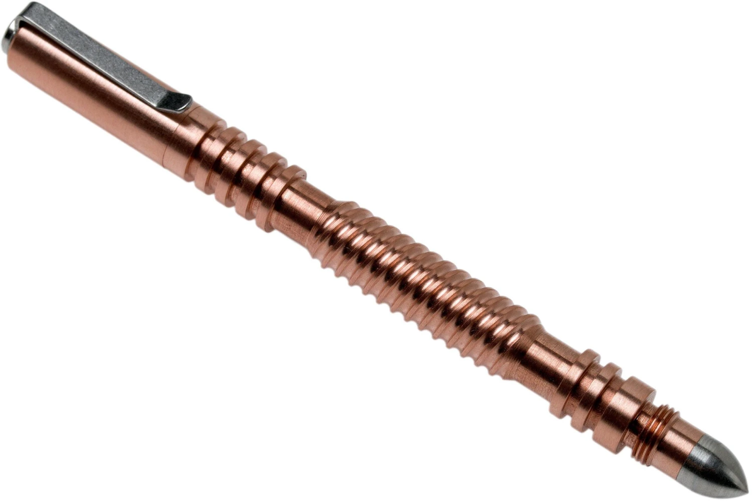 Rick Hinderer Spiral Investigator Pen Copper, Tactical Pen 1 Rick Hinderer Spiral Investigator Pen Copper, Tactical Pen