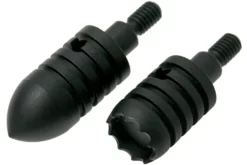 Rick Hinderer Extreme Duty Modular Kubotan Pen Deluxe Set Matte Black -Friluftslageret Butik HRK KUBADEX AL MB 03 rick hinderer knives scaled