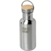 Klean Kanteen Reflect 530 Ml Water Bottle With Bamboo Cap, Brushed Stainless