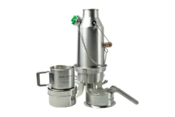 Kelly Kettle Trekker Kit, Stainless Steel, One-person Cooking Set