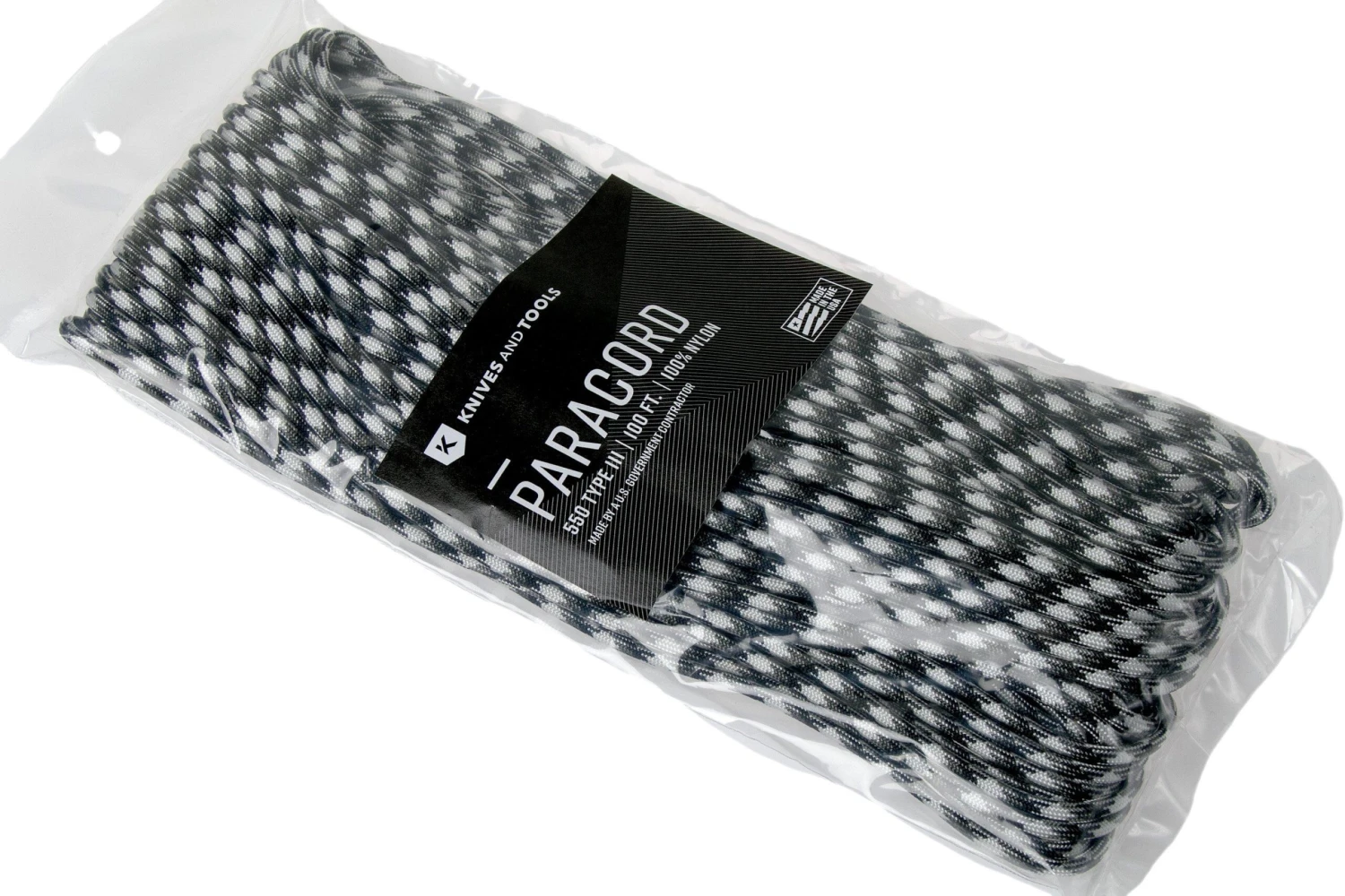 Knivesandtools 550 Paracord Type III, Colour: Urban Camo, 100 Ft (30.48 M) 3 Knivesandtools 550 Paracord Type III, Colour: Urban Camo, 100 Ft (30.48 M) - Billede 3