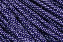Knivesandtools 550 Paracord Type III, Colour: Acid Purple With Silver Grey Diamonds - 50 Ft (15.24 Meters)