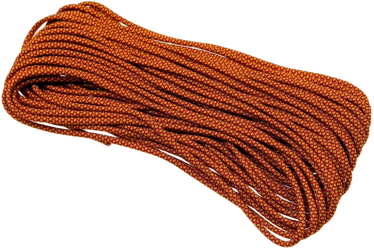 Knivesandtools 550 Paracord Type III, Colour: Burgundy With Goldenrod Diamonds - 50 Ft (15.24 Meters) 2 Knivesandtools 550 Paracord Type III, Colour: Burgundy With Goldenrod Diamonds - 50 Ft (15.24 Meters) - Billede 2