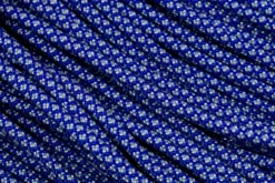 Knivesandtools 550 Paracord Type III, Colour: Electric Blue With Silver Grey Diamonds - 50 Ft (15.24 Meters)