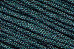 Knivesandtools 550 Paracord Type III, Colour: Neon Turquoise With Chocolate Diamonds - 50 Ft (15.24 Meters)