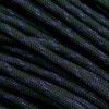 Knivesandtools 550 Paracord Type III, Colour: Black & Acid Purple X - 50 Ft (15.24 Meters)
