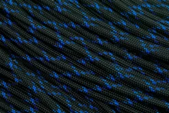 Knivesandtools 550 Paracord Type III, Colour: Black & Royal Blue X - 50 Ft (15.24 Meters)