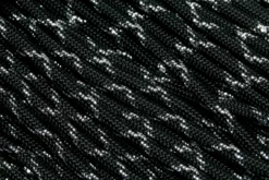 Knivesandtools 550 Paracord Type III, Colour: Dark Knight With Silver Metallic X - 50 Ft (15.24 Meters)
