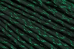 Knivesandtools 550 Paracord Type III, Colour: Green Knight With Green Metallic X - 50 Ft (15.24 Meters)