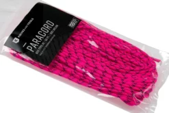 Knivesandtools 550 Paracord Type III, Colour: Neon Pink With Black X - 50 Ft (15.24 Meters) -Friluftslageret Butik KTPC395 03 knivesandtools scaled
