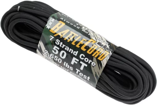 ARM 2650 Battle Cord, Colour: Black, 50ft (15,24 M) -Friluftslageret Butik KTPC400 01 paracord ktpc400 01