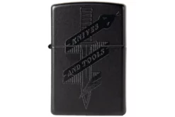 Knivesandtools Zippo Black Matte Snake, Black, Lighter -Friluftslageret Butik KTZPBLACKSNAKE 04 zippo knivesandtools scaled