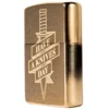 Knivesandtools Zippo Brass Brushed Knife, Bronze, Lighter