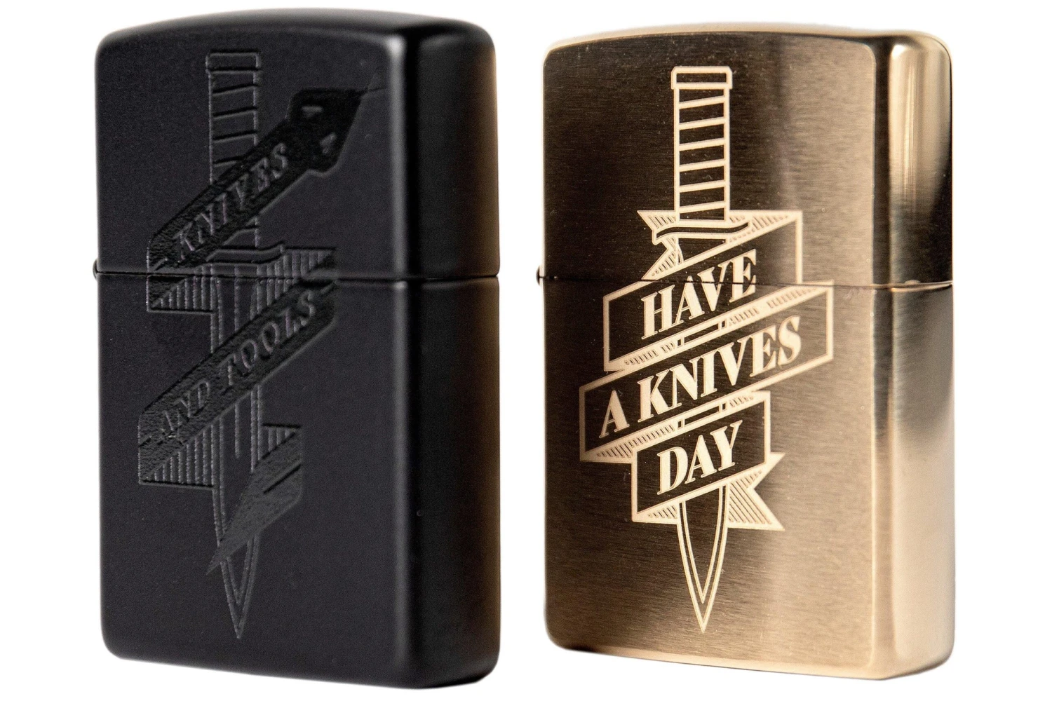 Knivesandtools Zippo Brass Brushed Knife, Bronze, Lighter 5 Knivesandtools Zippo Brass Brushed Knife, Bronze, Lighter - Billede 5