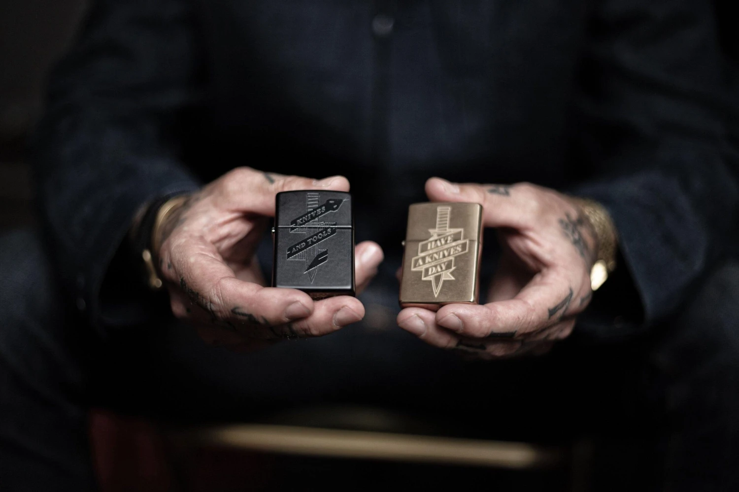 Knivesandtools Zippo Brass Brushed Knife, Bronze, Lighter 7 Knivesandtools Zippo Brass Brushed Knife, Bronze, Lighter - Billede 7