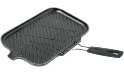 Le Creuset Grill Pan/skillet 36 Cm Black With Collapsible Handle