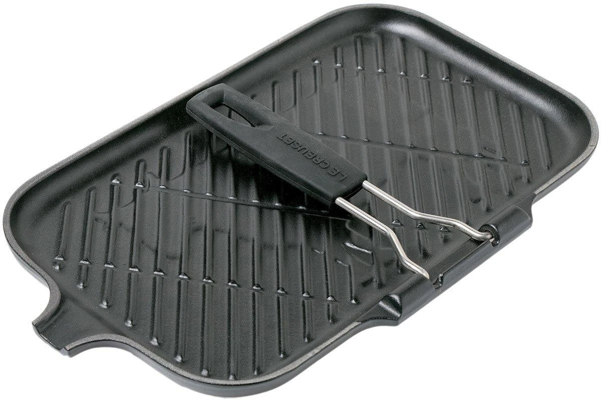 Le Creuset Grill Pan/skillet 36 Cm Black With Collapsible Handle 2 Le Creuset Grill Pan/skillet 36 Cm Black With Collapsible Handle - Billede 2