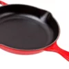 Le Creuset Cast Iron Sauce Pan / Skillet 23 Cm, Round, Red