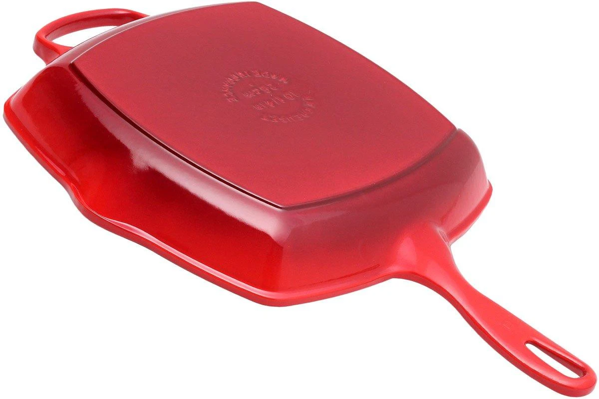 Le Creuset Grill Pan/skillet 26cm Square, Red 2 Le Creuset Grill Pan/skillet 26cm Square, Red - Billede 2