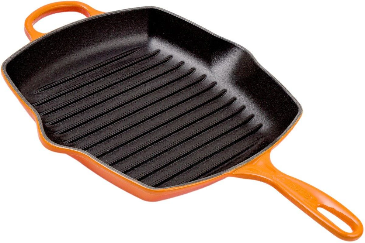 Le Creuset Grill Pan/skillet 26cm Square, Orange 1 Le Creuset Grill Pan/skillet 26cm Square, Orange
