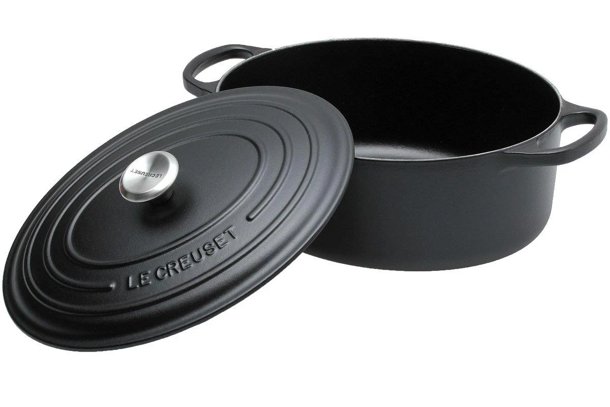 Le Creuset Casserole-cocotte Oval 27cm, 4,1 L Black 2 Le Creuset Casserole-cocotte Oval 27cm, 4,1 L Black - Billede 2