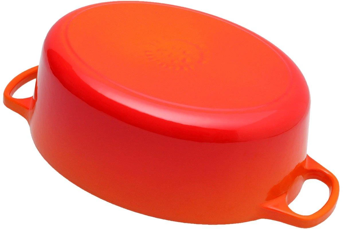 Le Creuset Casserole-cocotte Oval 27cm, 4,1 L Orange 3 Le Creuset Casserole-cocotte Oval 27cm, 4,1 L Orange - Billede 3