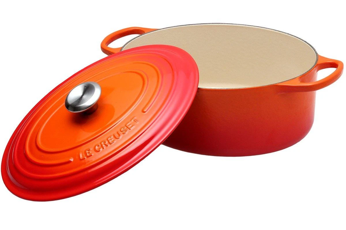 Le Creuset Casserole-cocotte Oval 31cm, 6,3 L Orange 2 Le Creuset Casserole-cocotte Oval 31cm, 6,3 L Orange - Billede 2