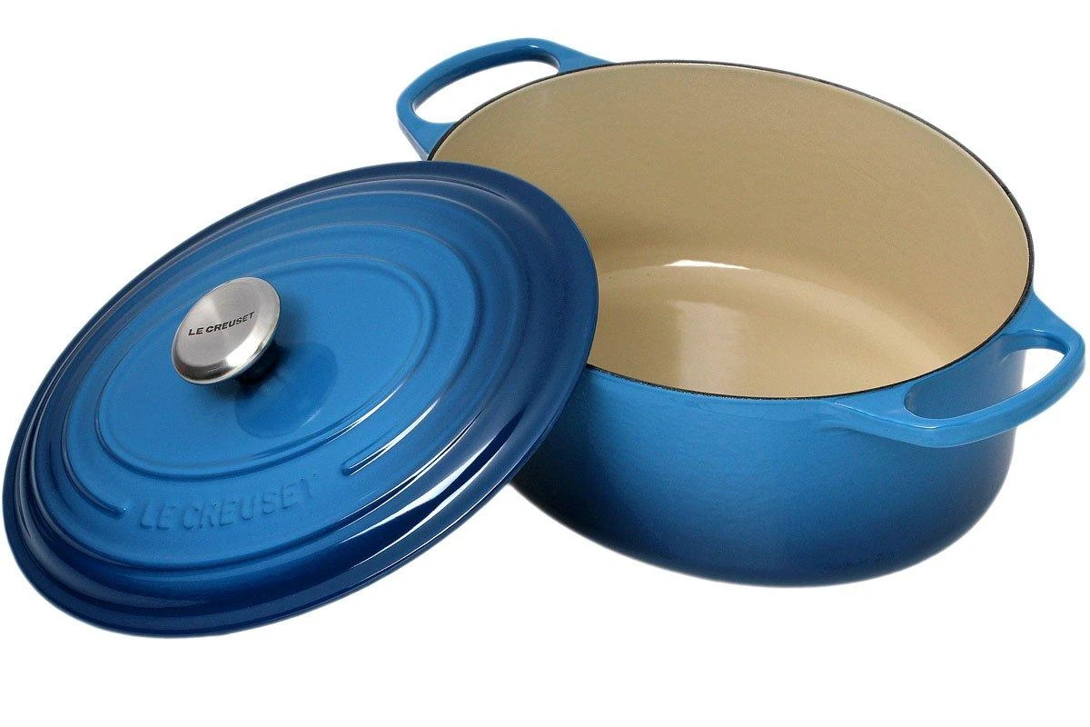 Le Creuset Casserole-cocotte Oval 31cm, 6,3 L Blue 2 Le Creuset Casserole-cocotte Oval 31cm, 6,3 L Blue - Billede 2