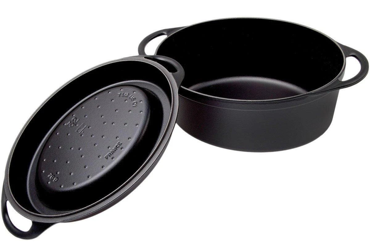 Le Creuset Doufeu Cast-iron Casserole Oval, 32 Cm, 7.2L Black 2 Le Creuset Doufeu Cast-iron Casserole Oval, 32 Cm, 7.2L Black - Billede 2