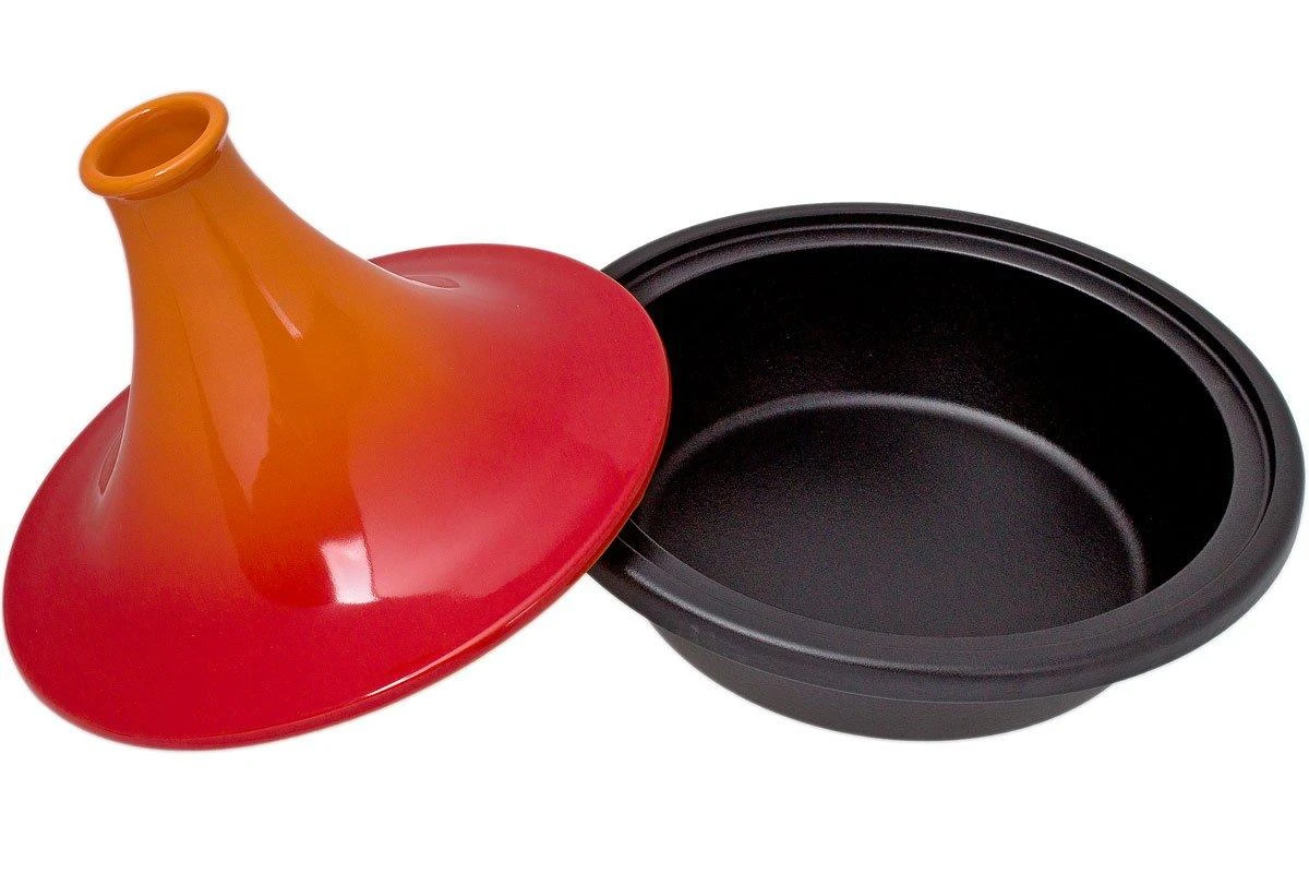 Le Creuset Tagine 31 Cm, 3,3 L Orange-red 2 Le Creuset Tagine 31 Cm, 3,3 L Orange-red - Billede 2