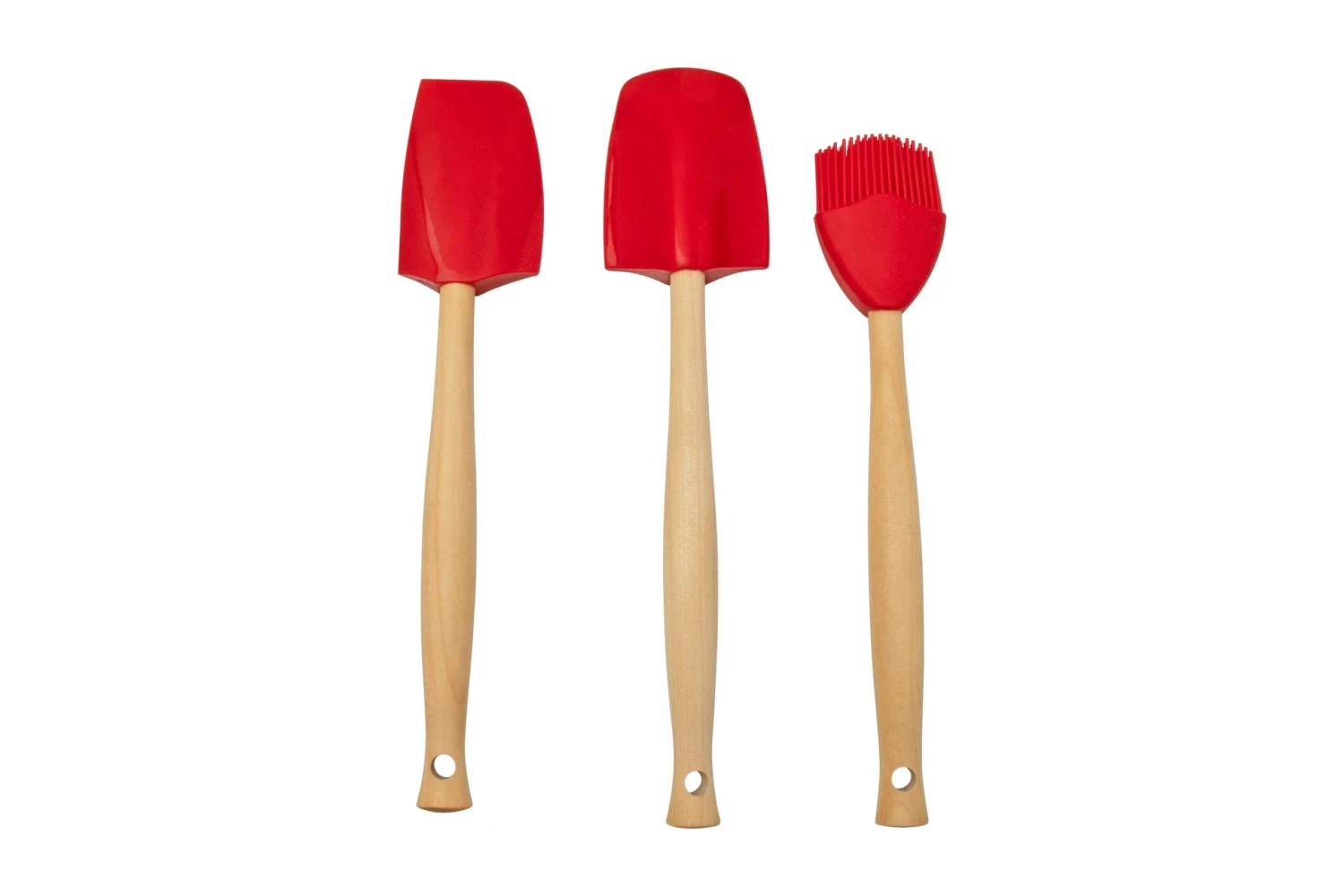 Le Creuset Premium Silicone Spatula 3-piece Set, Cherry Red 2 Le Creuset Premium Silicone Spatula 3-piece Set, Cherry Red - Billede 2