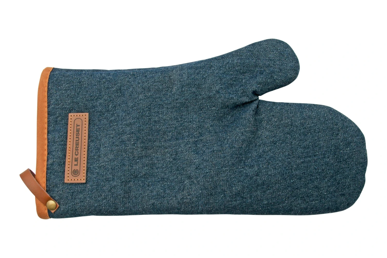 Le Creuset Denim Oven Mitt 1 Le Creuset Denim Oven Mitt