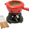 Le Creuset Fondue Set With Cast-iron Handles, 2L, Cherry Red