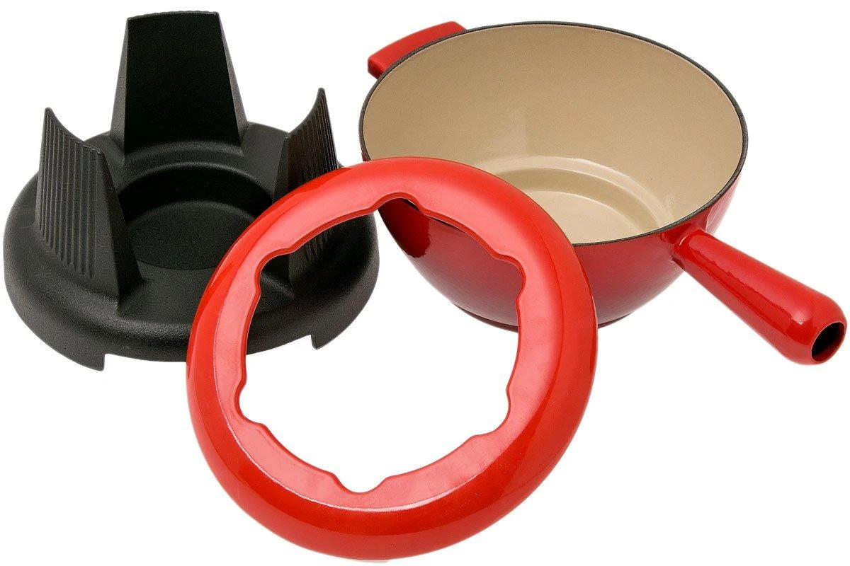 Le Creuset Fondue Set With Cast-iron Handles, 2L, Cherry Red 2 Le Creuset Fondue Set With Cast-iron Handles, 2L, Cherry Red - Billede 2
